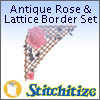Antique Rose & Lattice Border Set - Pack