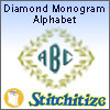 Diamond Monogram Alphabet - Pack