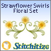Strawflower Swirls Floral Set - Pack