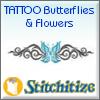 Tattoo Butterflies and Flowers -  Pack
