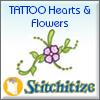 Tattoo Hearts and Flowers -  Pack
